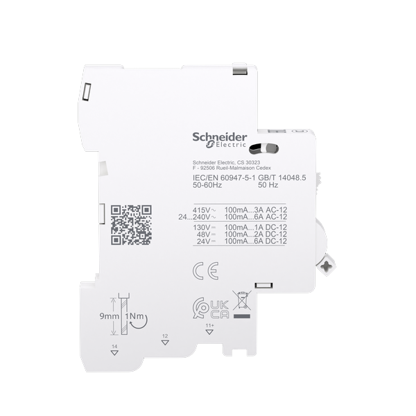 Schneider - Contact auxiliaire OF 240...415VCA 24...130VCC - Réf : A9N26904
