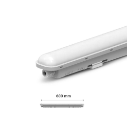 Miidex - Réglette LED Intégrées Traversant 20W - 4000K - IP65 - 600mm - Réf : 101057
