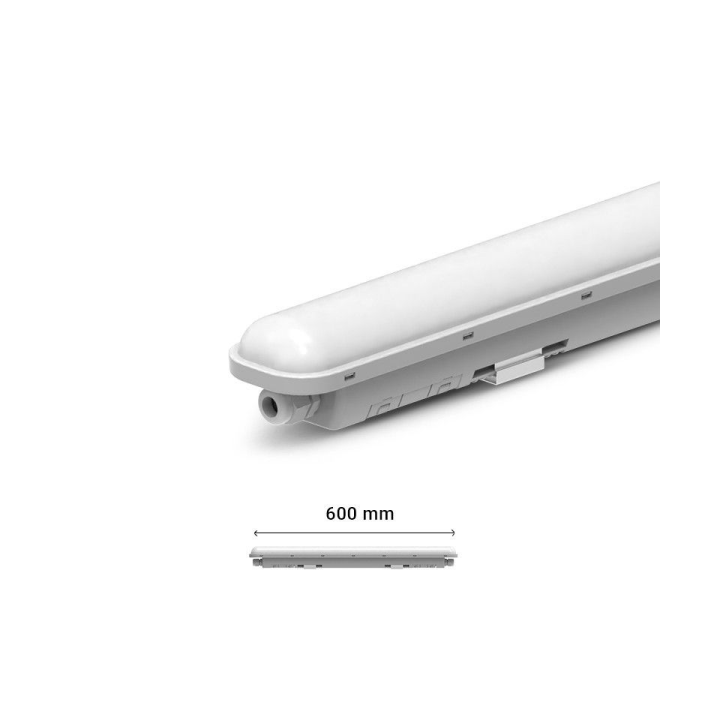 Miidex - Réglette LED Intégrées Traversant 20W - 4000K - IP65 - 600mm - Réf : 101057