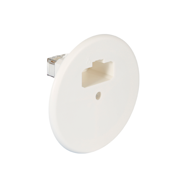 Eur'Ohm - Couvercle d'applique DCL point de centre pour boîte simple Ø67 mm - Réf : 53018