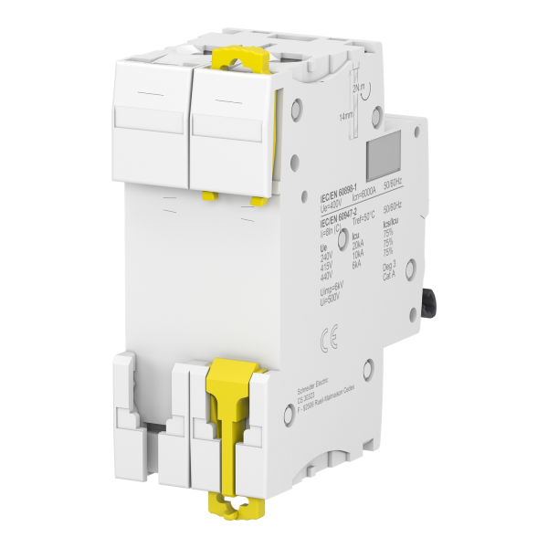 Schneider - Acti9 - IC60N - Disjoncteur - 2P - 10A - 6000A/50kA - courbe C - Réf : A9F74210