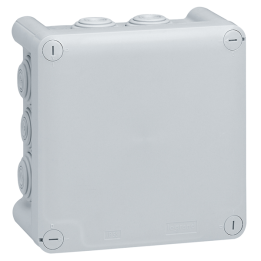 Legrand - Boîte de dérivation carrée Plexo gris - 130x130x74 mm - 092032