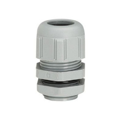 Legrand - Presse-étoupe plastique - IP68 - ISO 20 - RAL 7001 - 098003