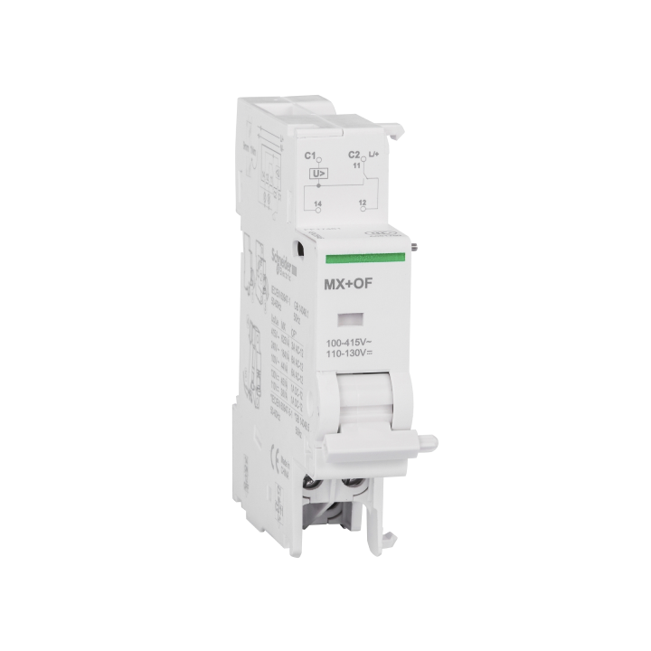 Schneider - MX+OF déclench. à émission tension + contact aux. 100-415VCA 110-130VCC - Réf : A9N26946