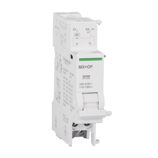 Schneider - MX+OF déclench. à émission tension + contact aux. 100-415VCA 110-130VCC - Réf : A9N26946