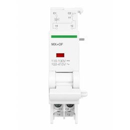 Schneider - MX+OF déclench. à émission tension + contact aux. 100-415VCA 110-130VCC - Réf : A9N26946