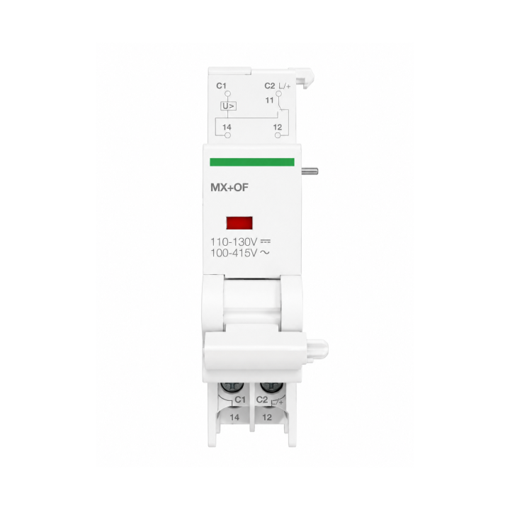 Schneider - MX+OF déclench. à émission tension + contact aux. 100-415VCA 110-130VCC - Réf : A9N26946
