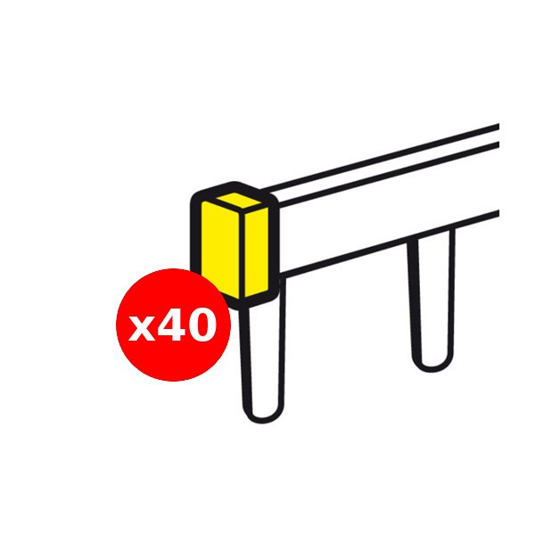 LEGRAND - LOT  - Capot d'extrémités pour peignes HX3 - Réf : 404989X40