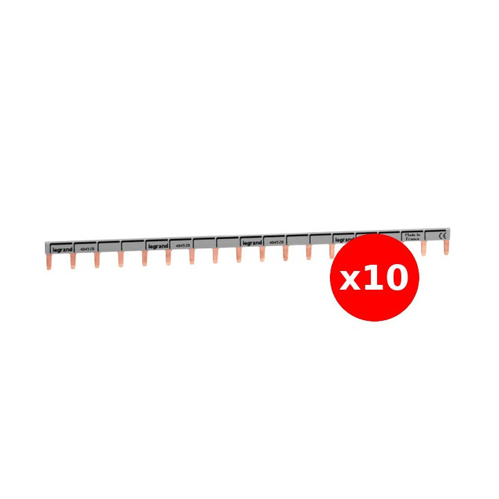 LEGRAND - LOT - Peigne HX optimisé uni long. 18 Modules - Réf : 404928X10