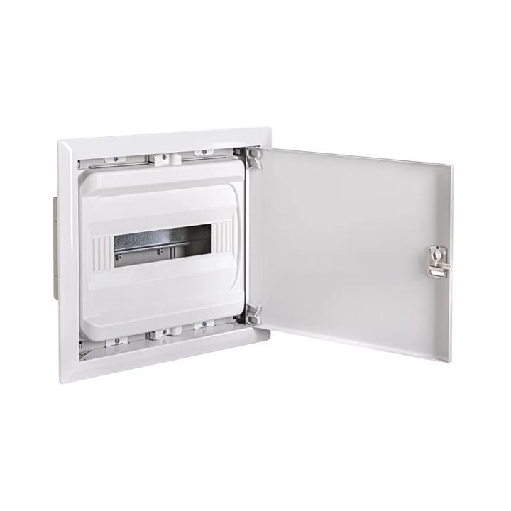 Digital electric - Coffret encastré vide - IP40 porte métal extra plate - 1 rangée - 14 mod - Réf : 07432