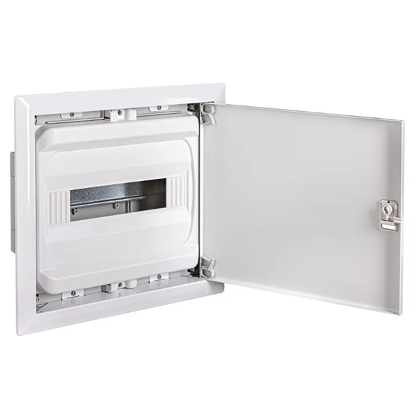 Digital electric - Coffret encastré vide - IP40 porte métal extra plate - 1 rangée - 14 mod - Réf : 07432