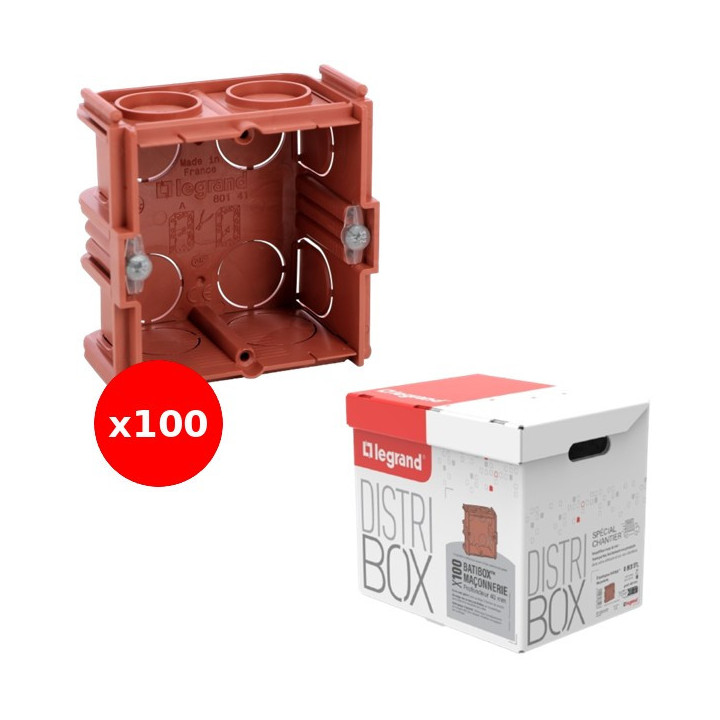 Legrand - LOT - Boîte à sceller monoposte prof. 40mm - Réf : 080141X100