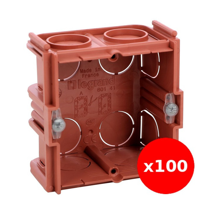 Legrand - LOT - Boîte à sceller monoposte prof. 40mm - Réf : 080141X100