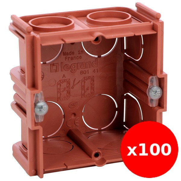 Legrand - LOT - Boîte à sceller monoposte prof. 40mm - Réf : 080141X100
