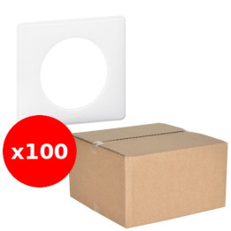 LEGRAND - Céliane - LOT de 100 Plaques de finition 1 poste Yesterday - Blanc - Réf : 066631X100