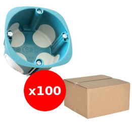 SIB - LOT de 100 Boîtes simple BBC 1 poste Profondeur 40mm Diam 67 - Réf. : P36840 x100