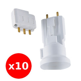 SIB - LOT de 10 Douilles + fiches DCL - Réf. : P11127x10