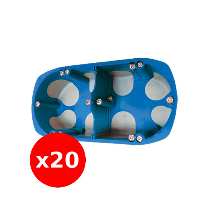 SIB - LOT de 20 Boîtes double BBC entraxe 71 mm Diam 67 - P32971x20