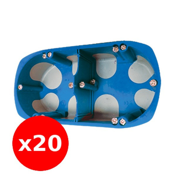 SIB - LOT de 20 Boîtes double BBC entraxe 71 mm Diam 67 - P32971x20