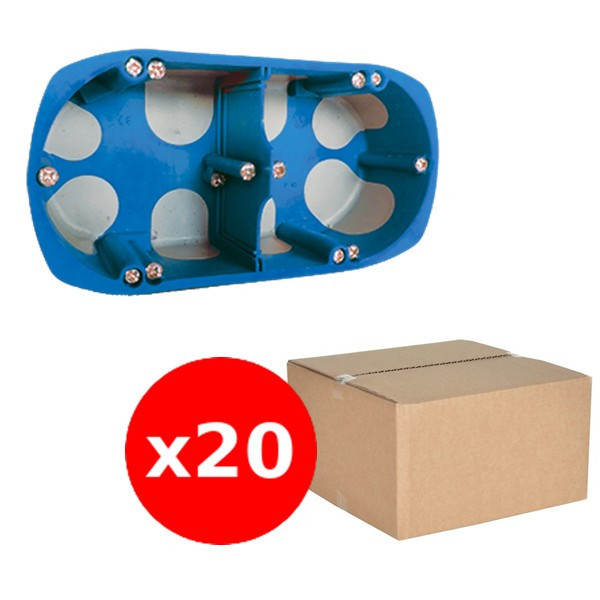 SIB - LOT de 20 Boîtes double BBC entraxe 71 mm Diam 67 - P32971x20