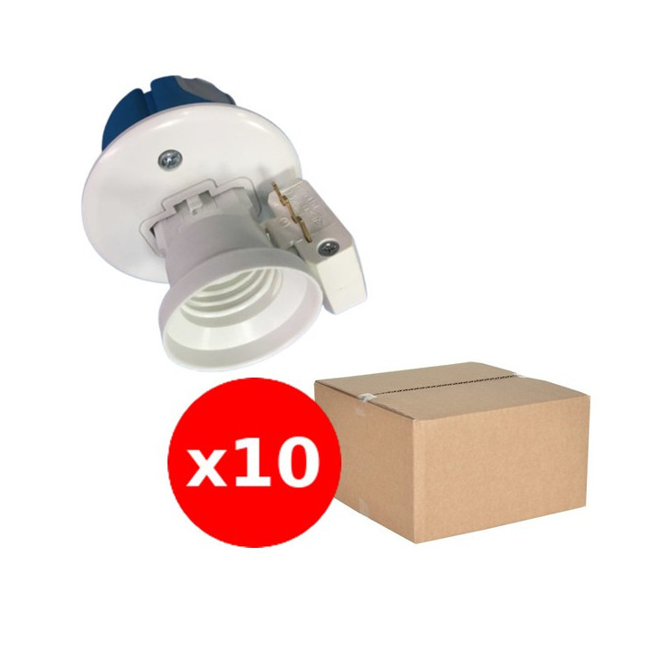 SIB - LOT de 10 Kits Sortie d'applique DCL BBC + douille (mural) - P35449x10
