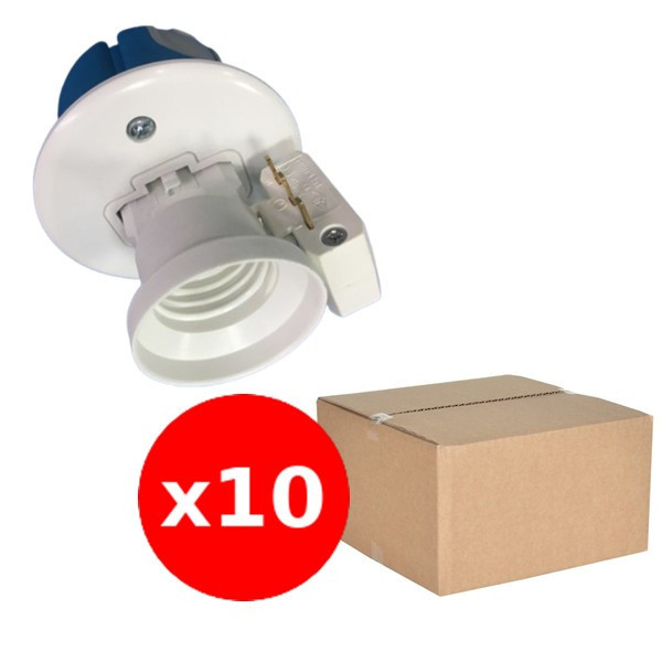 SIB - LOT de 10 Kits Sortie d'applique DCL BBC + douille (mural) - P35449x10