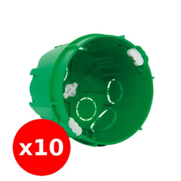 SIB - LOT de 10 Boîtes à sceller monoposte D. 68 mm - prof. 50mm - Réf. : P46850x10