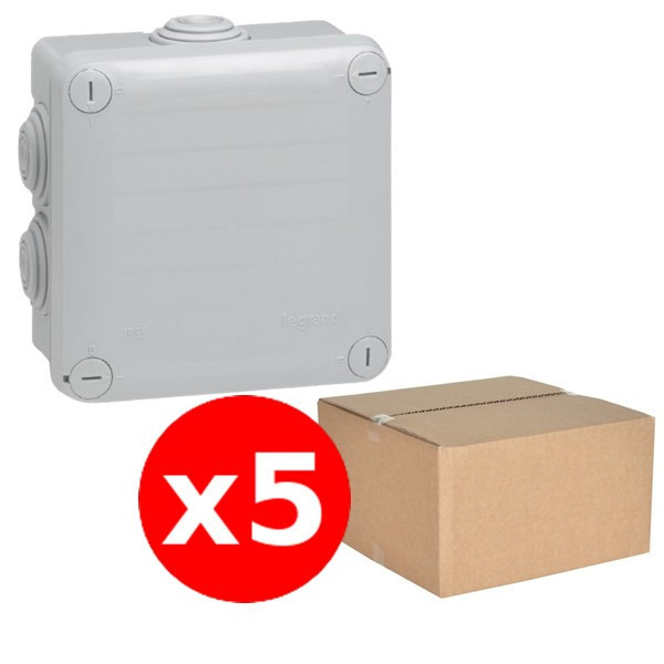 Legrand - LOT de 5 Boîtes de dérivation étanche IP55 - 105x105x55 - Réf. : 092022x5