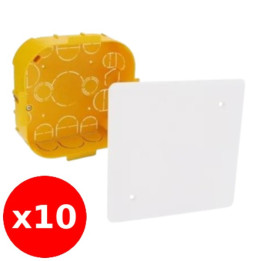 Legrand - Batibox - LOT de 10 Boîtes de dérivationencastré 115x115x40 - Réf. : 089372x10