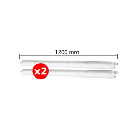 Spectrum - LOT de 2 réglette LED Limea GIGANT - Etanche - 120cm - 50W -6000LM - IP65 - Réf : SLI028112NW_PW
