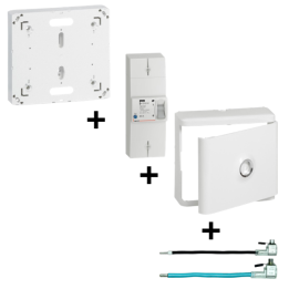 Legrand - Disjoncteur de branchement EDF + Platine + Habillage + Porte + Fouet Ph+N - Réf.: 401051+401191+401185+EBCPAU35M16B/N