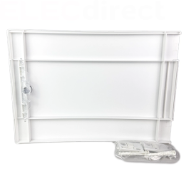 Schneider - PrismaSeT XS - Porte pleine RAL9003 pour coffret 1 rangée - 18 modules - Réf : LVSXDP118