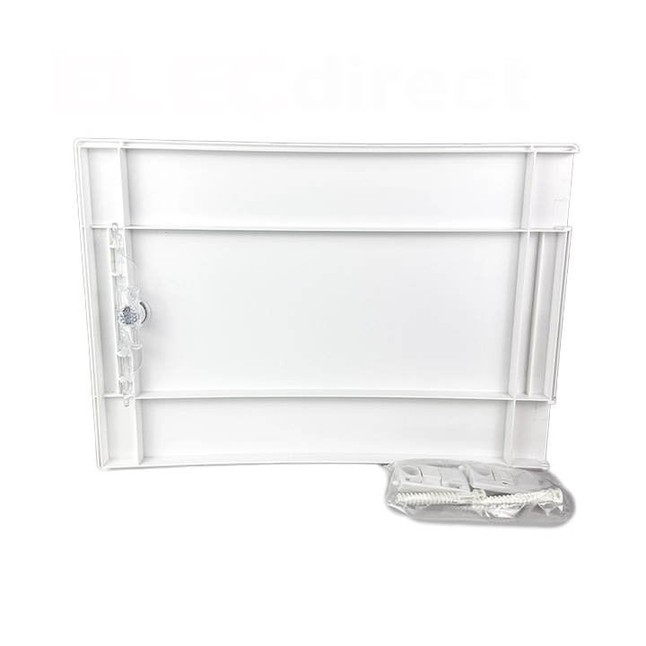 Schneider - PrismaSeT XS - Porte pleine RAL9003 pour coffret 1 rangée - 18 modules - Réf : LVSXDP118
