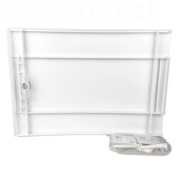 Schneider - PrismaSeT XS - Porte pleine RAL9003 pour coffret 1 rangée - 18 modules - Réf : LVSXDP118