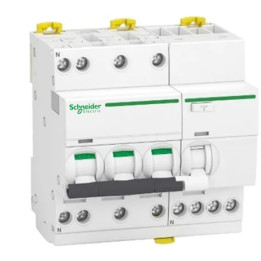 Schneider - IDT40T - Disjoncteur 3P+N - 32A - 6kA - courbe C + Bloc diff. 40A 30mA AC - Réf. : A9P22732+A9Y62740