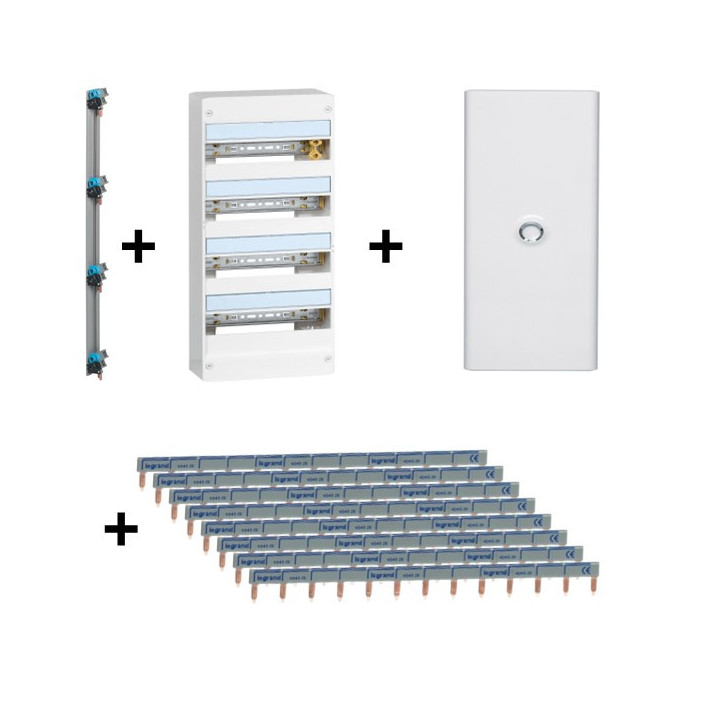 Legrand - DRIVIA - Coffret 4x13 + Peigne V et H + Porte - Ref. : 401214+405002+404926x8+401334