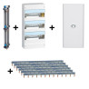 Legrand - DRIVIA - Coffret 3 rangées - 13 modules + Peigne + Porte - Ref. : 401213+405001+404926x6+401333
