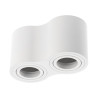 GTV Lighting - Plafonnier AVEIRO 2xGU10 - Blanc - 230V - Réf : OS-AV80160OK2-10