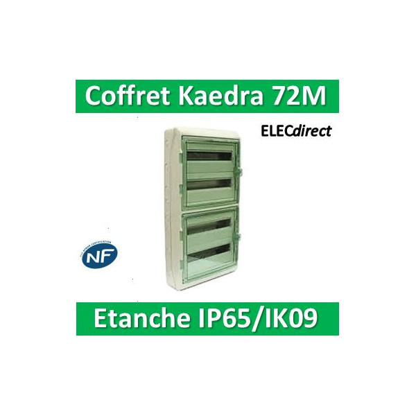 Schneider Kaedra - coffret pour appareillage modulaire - 448 x 842 mm - 72 modules - 13968