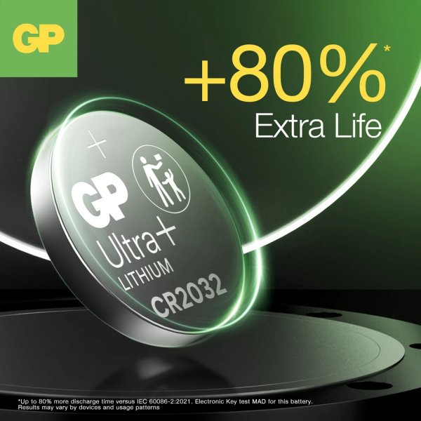 GPBM - Pile bouton lithium - CR2032 - 3V - Réf : 2184