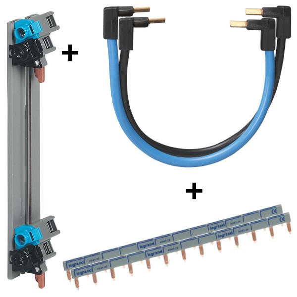 Legrand - Répartition verticale VX3 Drivia 2R + peigne 13M + Jeu de cordon VIS - 405000+404926x4+404903