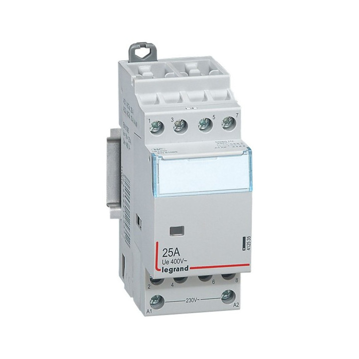 Legrand - Contacteur de puissance 4P bobine 230V - 25A - 4F - 2M - Réf : 412535