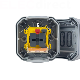 Legrand - Plexo L - Interrupteur ou Va-et-Vient témoin 10A - 250V - Saillie - Gris - IP55/IK08 - Réf : 069712L