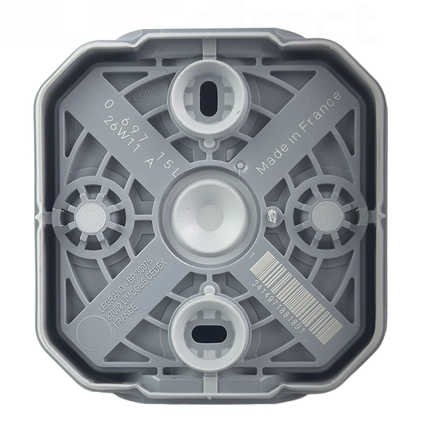 Legrand - Plexo L - Commande double - 3 fonctions - saillie - IP55/IK08 - Gris - Réf : 069715L