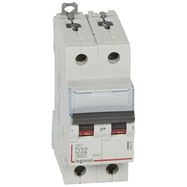 Legrand - Disjoncteur bipolaire DX3  32A - 10kA - courbe D - 408018