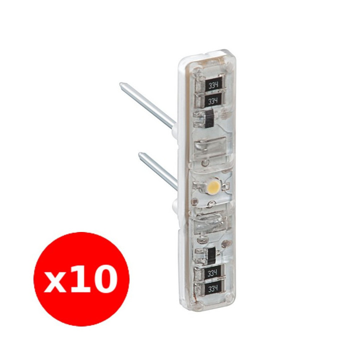 Legrand - Céliane/Mosaic - LOT de 10  Voyant Lumineux LED Prog. 230V - Réf. :  067686x10