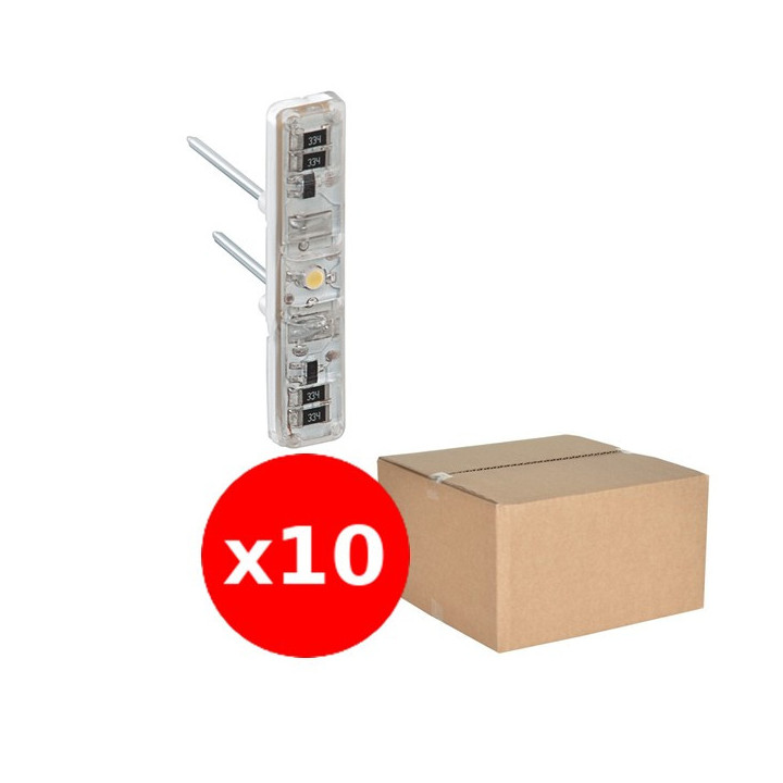 Legrand - Céliane/Mosaic - LOT de 10  Voyant Lumineux LED Prog. 230V - Réf. :  067686x10