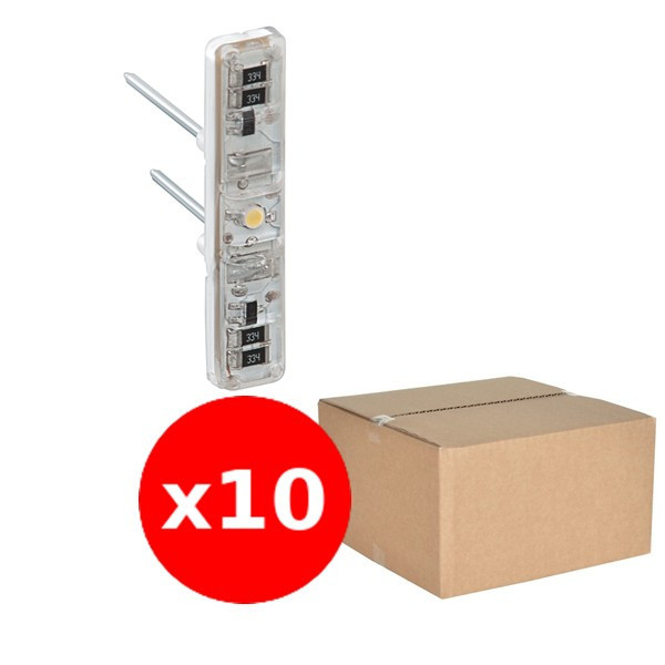 Legrand - Céliane/Mosaic - LOT de 10  Voyant Lumineux LED Prog. 230V - Réf. :  067686x10