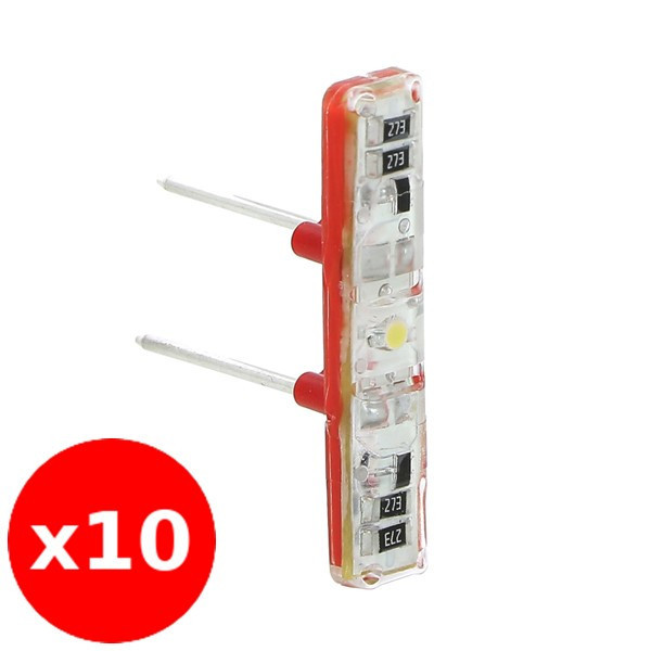 Legrand - Céliane/Mosaic - LOT de 10 Voyants Témoin LED Prog. 230V - Réf. : 067688x10