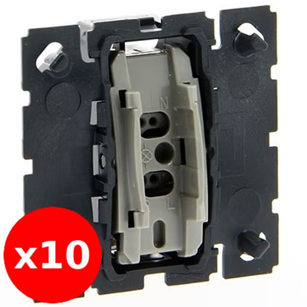 Legrand - Céliane - LOT de 10 Mécanismes Bouton poussoir - Réf. : 067031x10